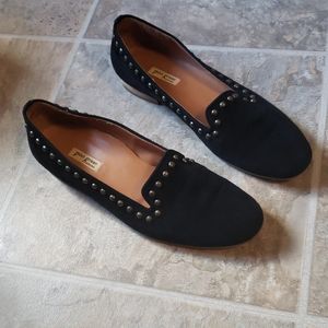 Paul Green Black Suede Studded Loafers